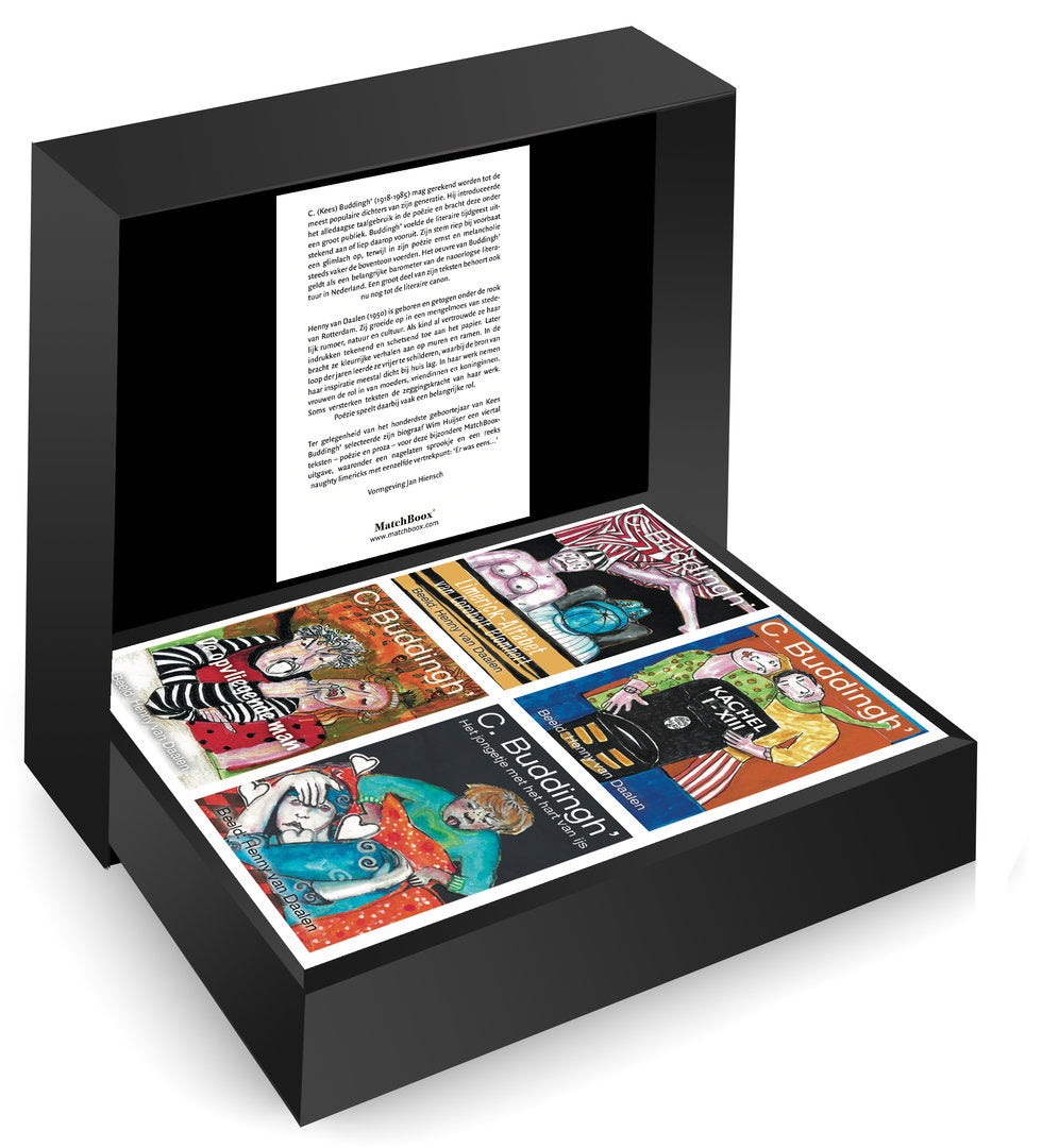 C. Buddingh' Serie in een luxe zwarte MatchBoox-cassette – MatchBoox productafbeelding 2