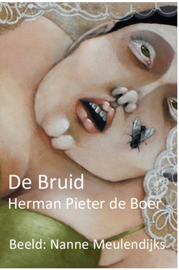 Cover van De Bruid van Herman Pieter de Boer, met beeld van Nanne Meulendijks, uitvouwbaar miniatuurboek van MatchBoox. – MatchBoox productafbeelding 3