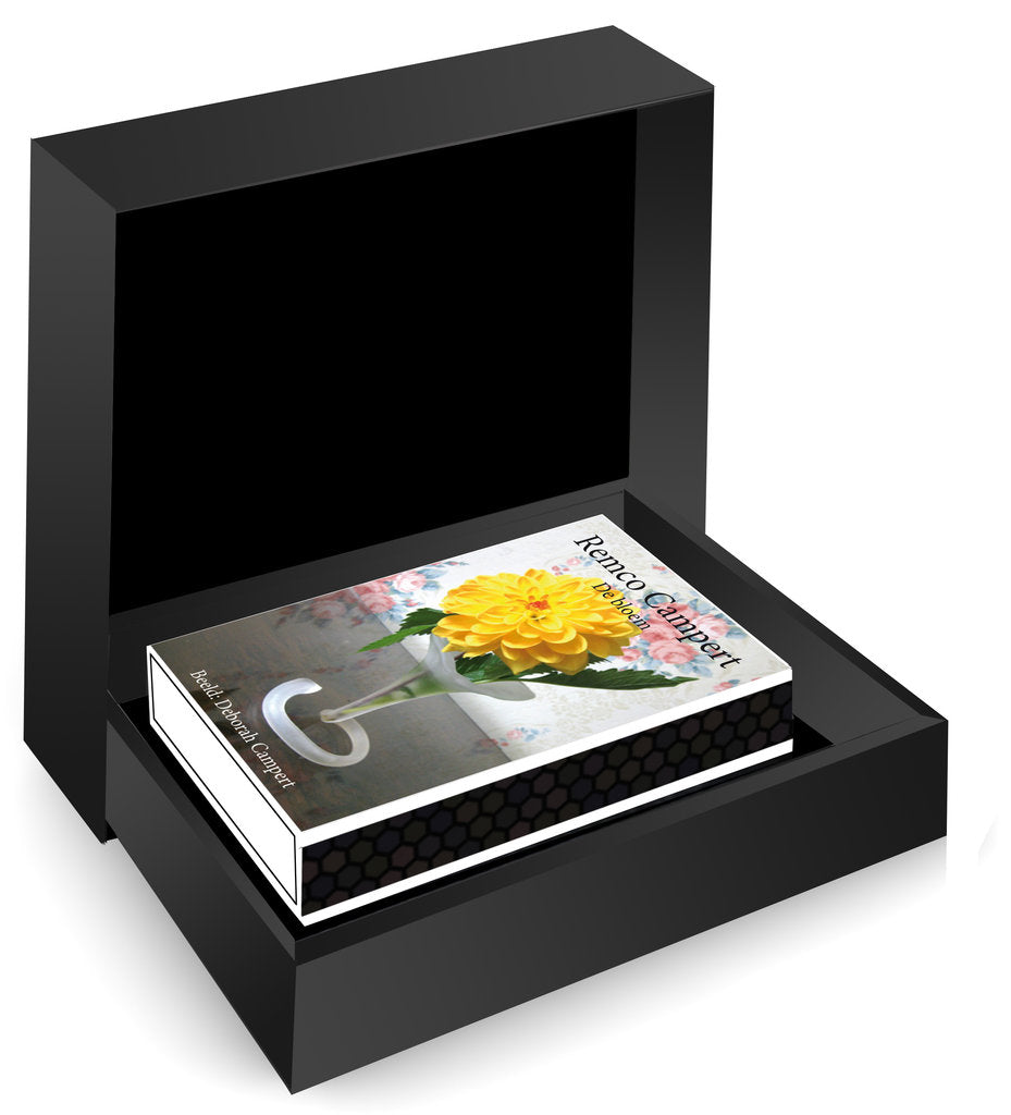 Deborah Campert kunst – De bloem in de luxe MatchBoox-geschenkdoos – MatchBoox productafbeelding