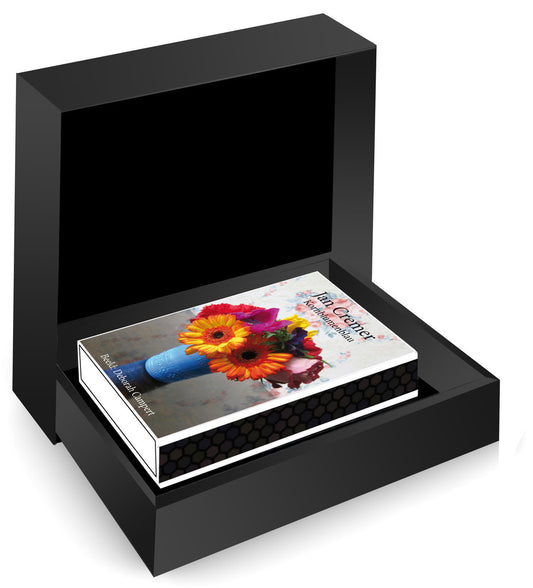 Deborah Campert kunst – Kornblumenblau in de luxe MatchBoox-geschenkdoos – MatchBoox miniatuurboek