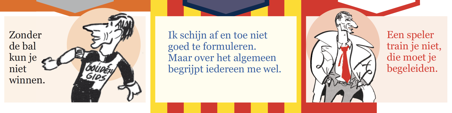 Inkijkpagina uit Dik Bruynesteyn tekeningen – Als wij de bal hebben kunnen zij niet scoren, met tekst en originele… – MatchBoox productafbeelding 3