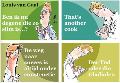 Overzicht van Dik Bruynesteyn tekeningen – Louis van Gaal Serie met MatchBoox-miniatuurboeken