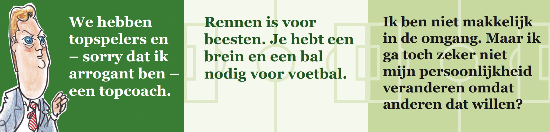 Inkijkpagina uit Dik Bruynesteyn tekeningen – Louis van Gaal Serie, met tekst en originele illustraties (2) – MatchBoox productafbeelding 3