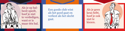 Inkijkpagina uit Dik Bruynesteyn tekeningen – Johan Cruijff Serie, met tekst en originele illustraties (3)