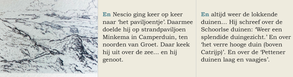 Inkijkpagina uit Nescio in Bergen Serie, MatchBoox-miniatuurboek – MatchBoox productafbeelding