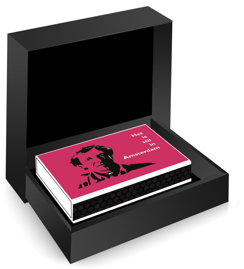 Edith Brouwer illustraties – Het is stil in Amsterdam in de luxe MatchBoox-geschenkdoos – MatchBoox productafbeelding