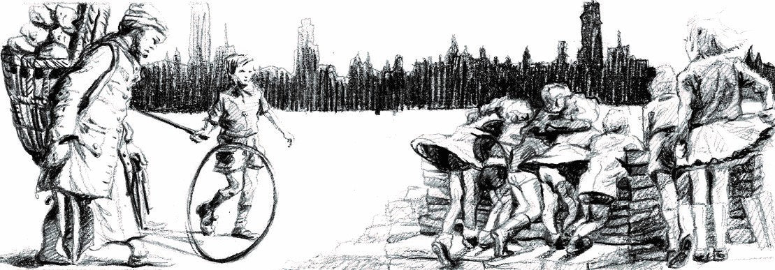 Inkijkpagina uit Elisa Pesapane Serie 2, met tekst en originele illustraties – MatchBoox productafbeelding 3