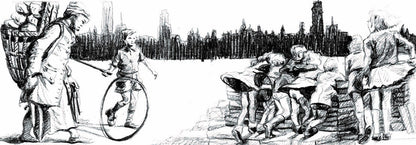 Inkijkpagina uit Elisa Pesapane Serie 2, met tekst en originele illustraties