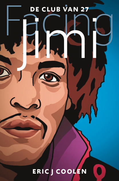 Omslag van Eric J. Coolen portretten – Jimi Hendrix – De Club van 27, handgemaakt MatchBoox-miniatuurboek