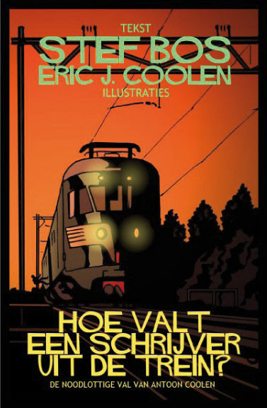Omslag van Eric J. Coolen illustraties – Hoe valt een schrijver uit de trein, handgemaakt MatchBoox-miniatuurboek – MatchBoox productafbeelding 1