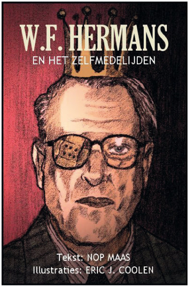 Omslag van Eric J. Coolen illustraties – Hermans en het zelfmedelijden, handgemaakt MatchBoox-miniatuurboek – MatchBoox productafbeelding