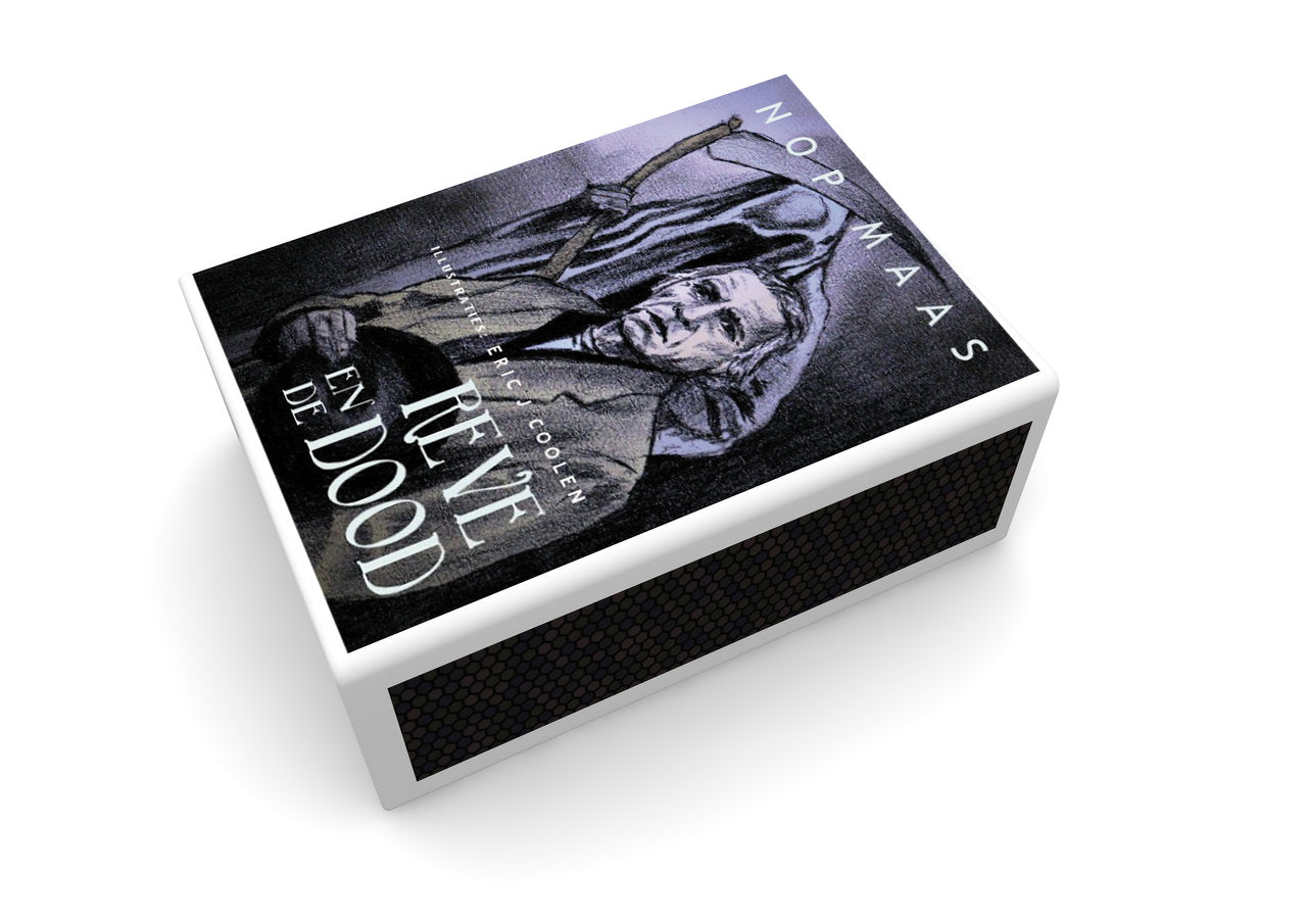 Cover van Over Gerard Reve en de dood van Nop Maas, met illustraties van Eric J. Coolen. – MatchBoox productafbeelding