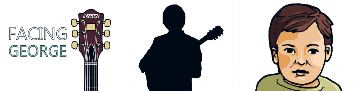 Inkijkpagina uit George Harrison – The Fab Four, met tekst en originele illustraties (2) – MatchBoox productafbeelding