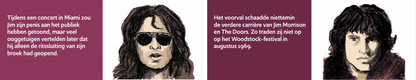 Inkijkpagina uit Jim Morrison – De Club van 27, met tekst en originele illustraties (3)