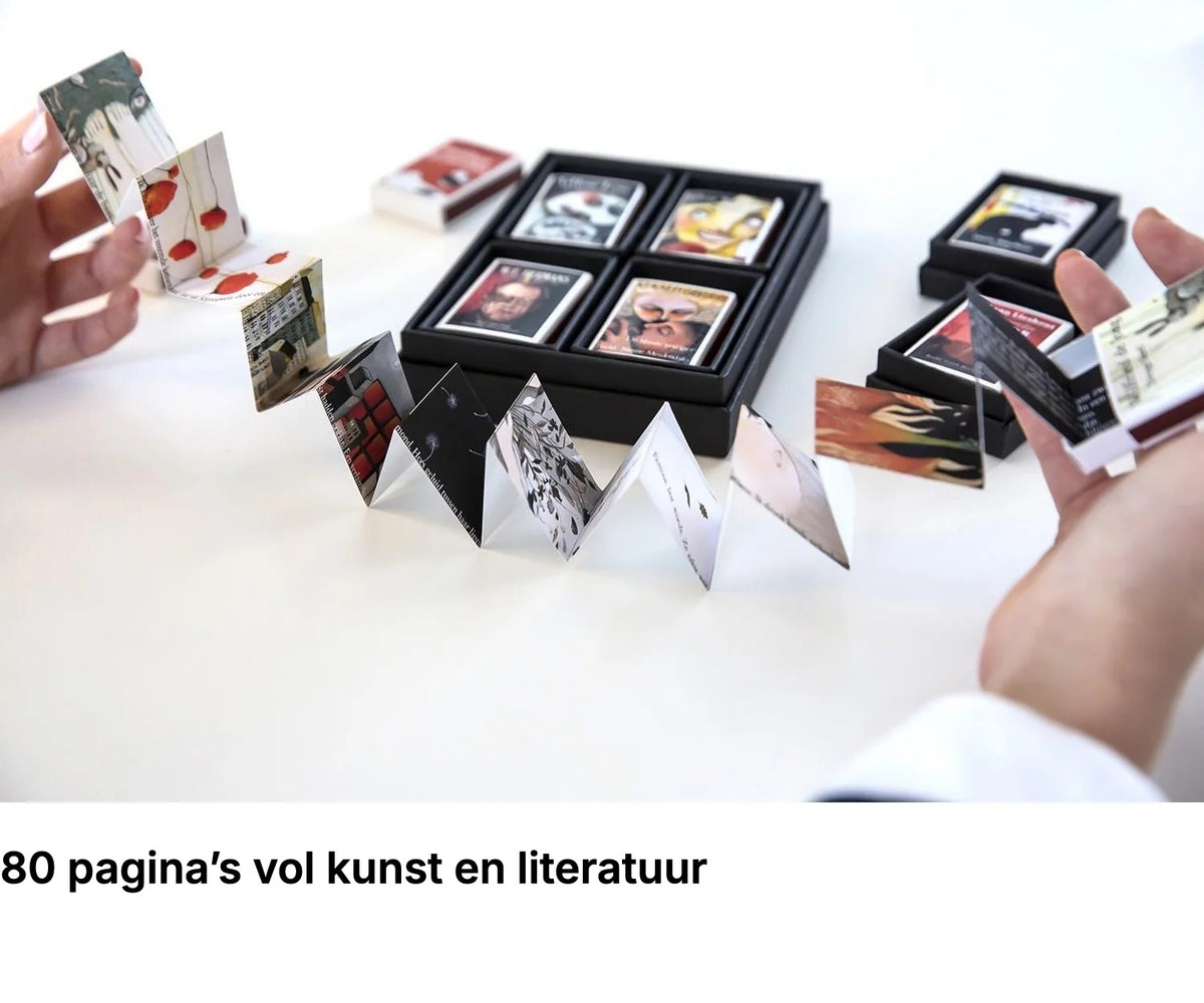 80 pagina’s vol kunst en literatuur – MatchBoox-serie in luxe geschenkdoos