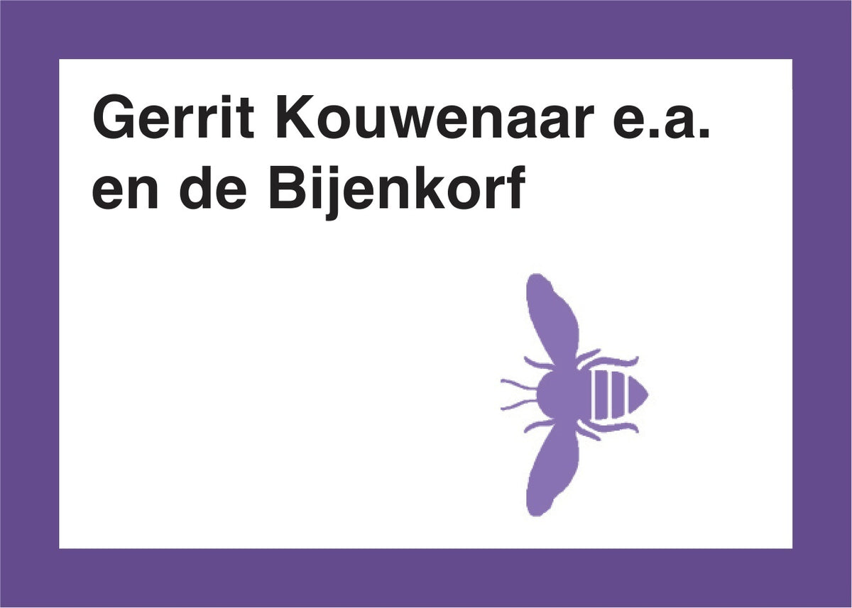 Omslag van Gerrit Kouwenaar – De Bijenkorf Amsterdam, handgemaakt MatchBoox-miniatuurboek – MatchBoox productafbeelding