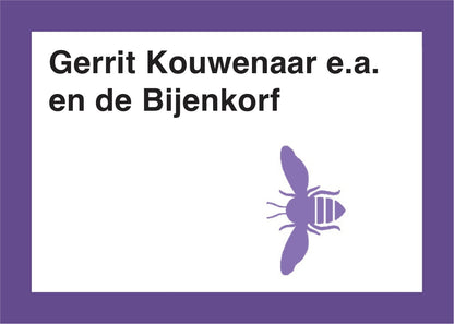 Omslag van Gerrit Kouwenaar – De Bijenkorf Amsterdam, handgemaakt MatchBoox-miniatuurboek