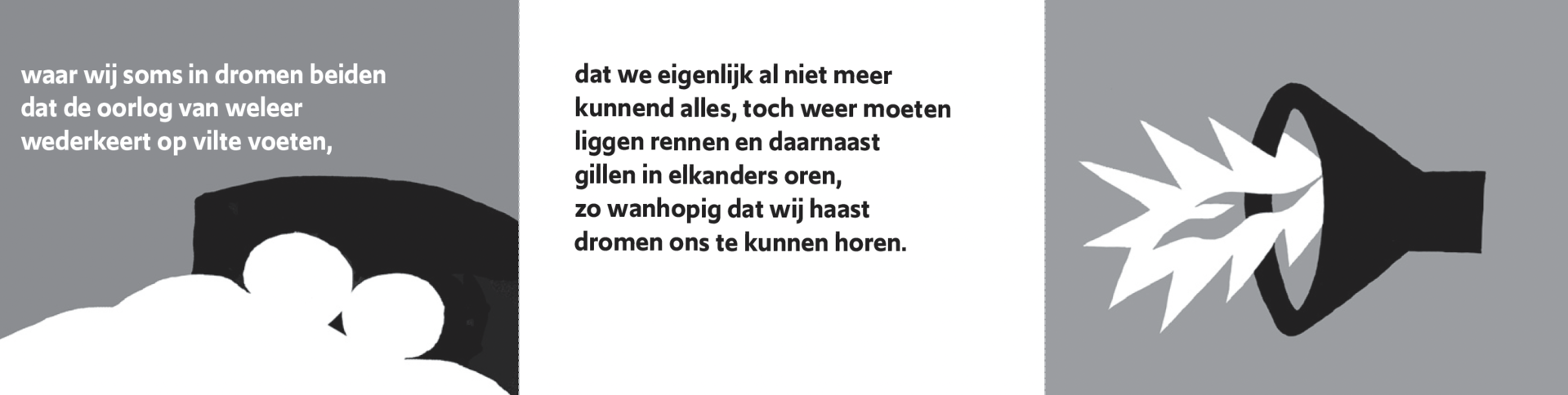 Inkijkpagina uit Herwolt van Doornen illustraties – Vrede, met tekst en originele illustraties (3) – MatchBoox productafbeelding 3