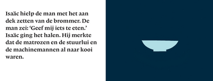 Inkijkpagina uit J.M.A. Biesheuvel Serie, met tekst en originele illustraties (3)