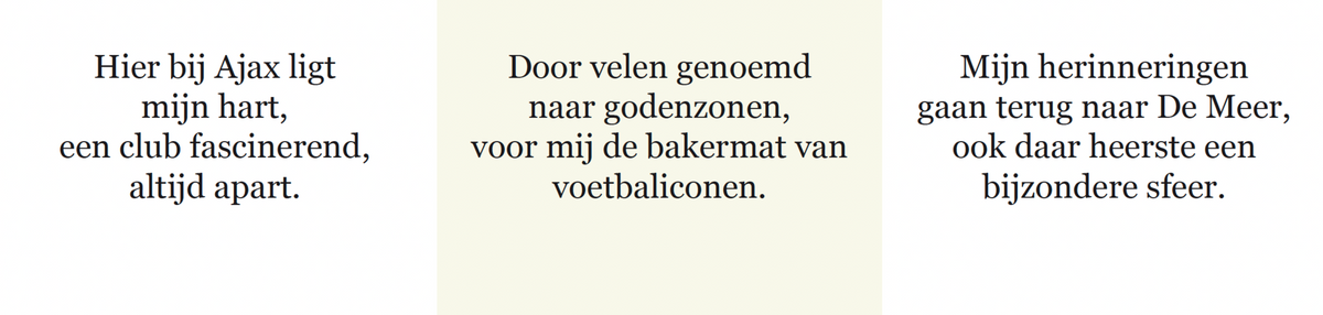 Inkijkpagina uit Dik Bruynesteyn | Johan Cruijff en Louis van Gaal Series, met tekst en originele illustraties (19) – MatchBoox productafbeelding