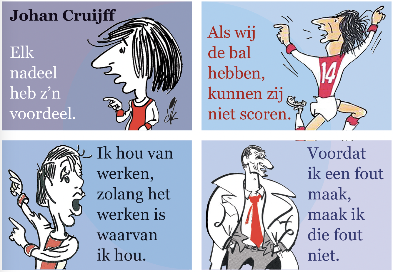Overzicht van Johan Cruijff Serie met MatchBoox-miniatuurboeken – MatchBoox productafbeelding
