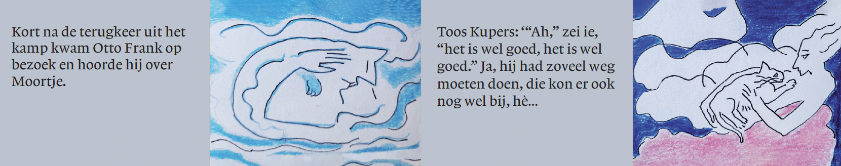 Inkijkpagina uit Katelijne Davids kunst – Anne Frank Serie, met tekst en originele illustraties (2) – MatchBoox productafbeelding 4