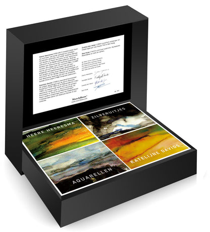 Katelijne Davids kunst – Heere Heeresma Serie in een luxe zwarte MatchBoox-cassette