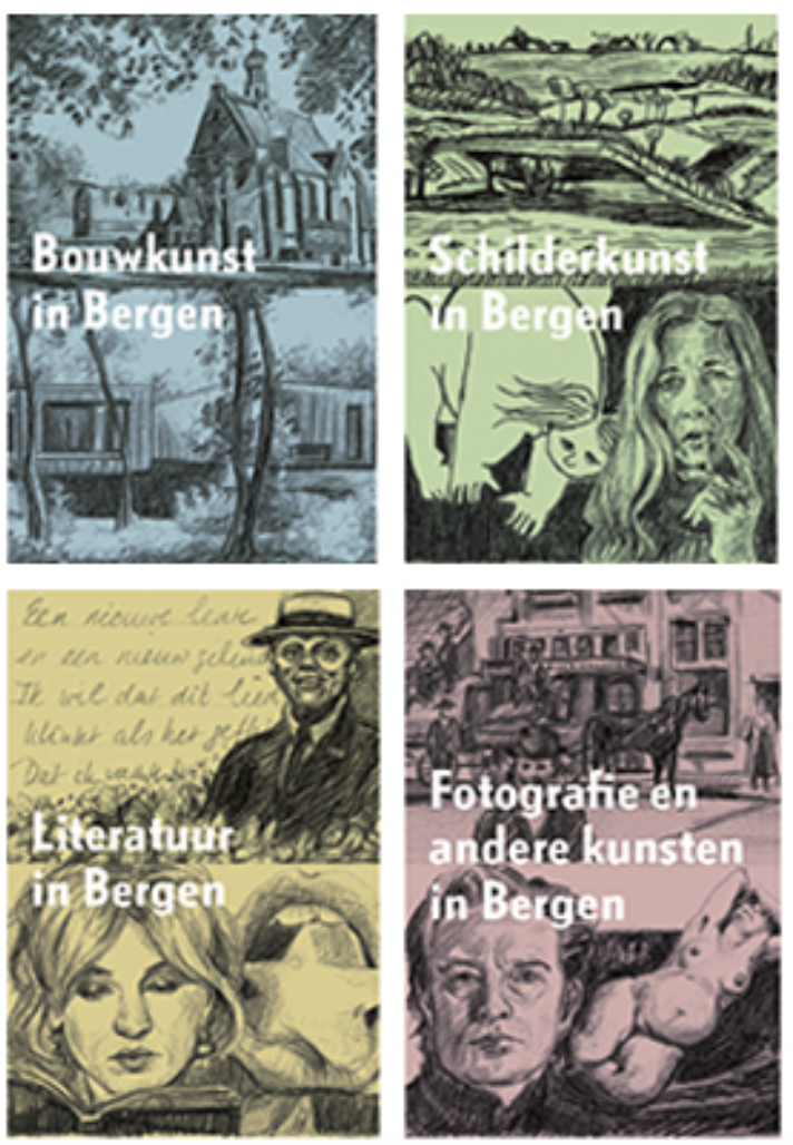 Overzicht van Kunst in Bergen (N.-H.) Serie met MatchBoox-miniatuurboeken – MatchBoox productafbeelding 1