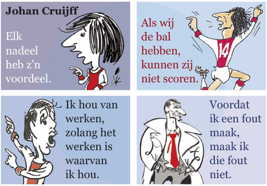 Overzicht van Johan Cruijff en Louis van Gaal Series met MatchBoox-miniatuurboeken – MatchBoox productafbeelding