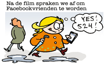 Inkijkpagina uit Margreet de Heer strips – Echte vrienden, met tekst en originele illustraties