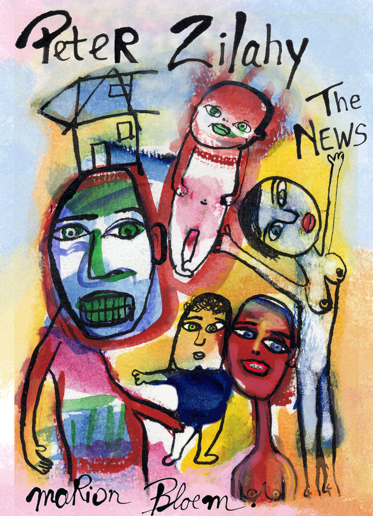 Omslag van Marion Bloem illustraties – The News, handgemaakt MatchBoox-miniatuurboek – MatchBoox productafbeelding 1