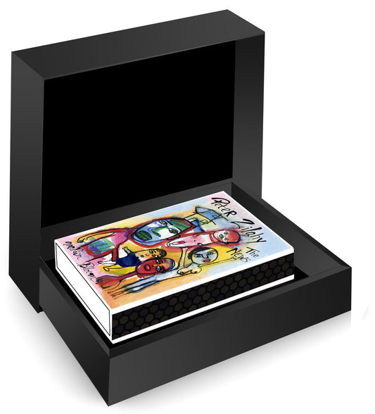 Marion Bloem illustraties – The News in de luxe MatchBoox-geschenkdoos – MatchBoox miniatuurboek
