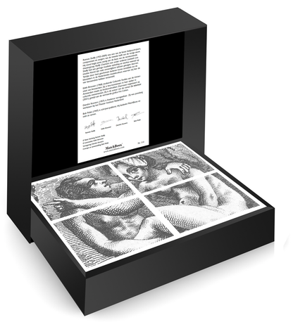 Nicolas Chorier tekeningen – Lichamelijke Oefening Serie in een luxe zwarte MatchBoox-cassette