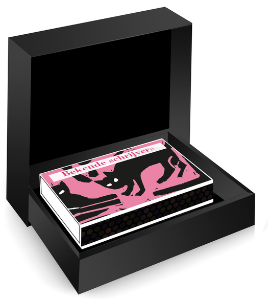 Overzicht van Olivia Ettema illustraties – Bekende schrijvers over katten 2 met MatchBoox-miniatuurboeken – MatchBoox miniatuurboek