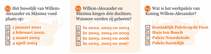 Inkijkpagina uit Erik Varekamp illustraties – Lang Leve Ons Oranjehuis, met tekst en originele illustraties (4)