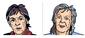 Inkijkpagina uit Paul McCartney – 80 jaar, met tekst en originele illustraties (2)