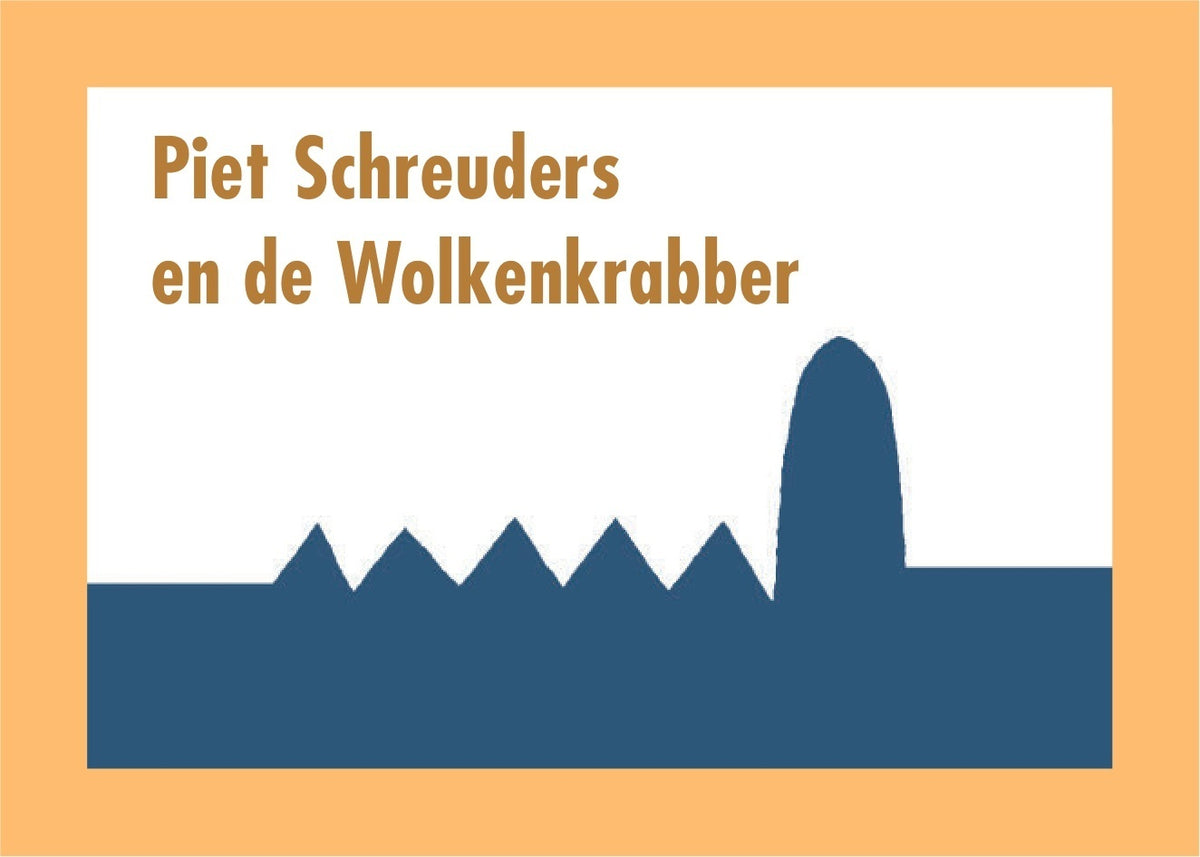 Omslag van Piet Schreuders – De Wolkenkrabber Amsterdam, handgemaakt MatchBoox-miniatuurboek – MatchBoox productafbeelding