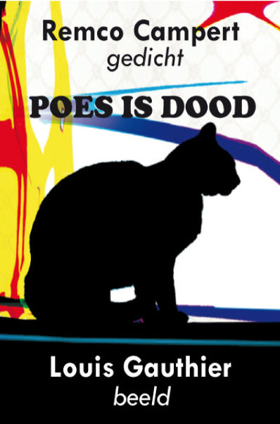Omslag van Remco Campert – Poes is dood, handgemaakt MatchBoox-miniatuurboek – MatchBoox productafbeelding