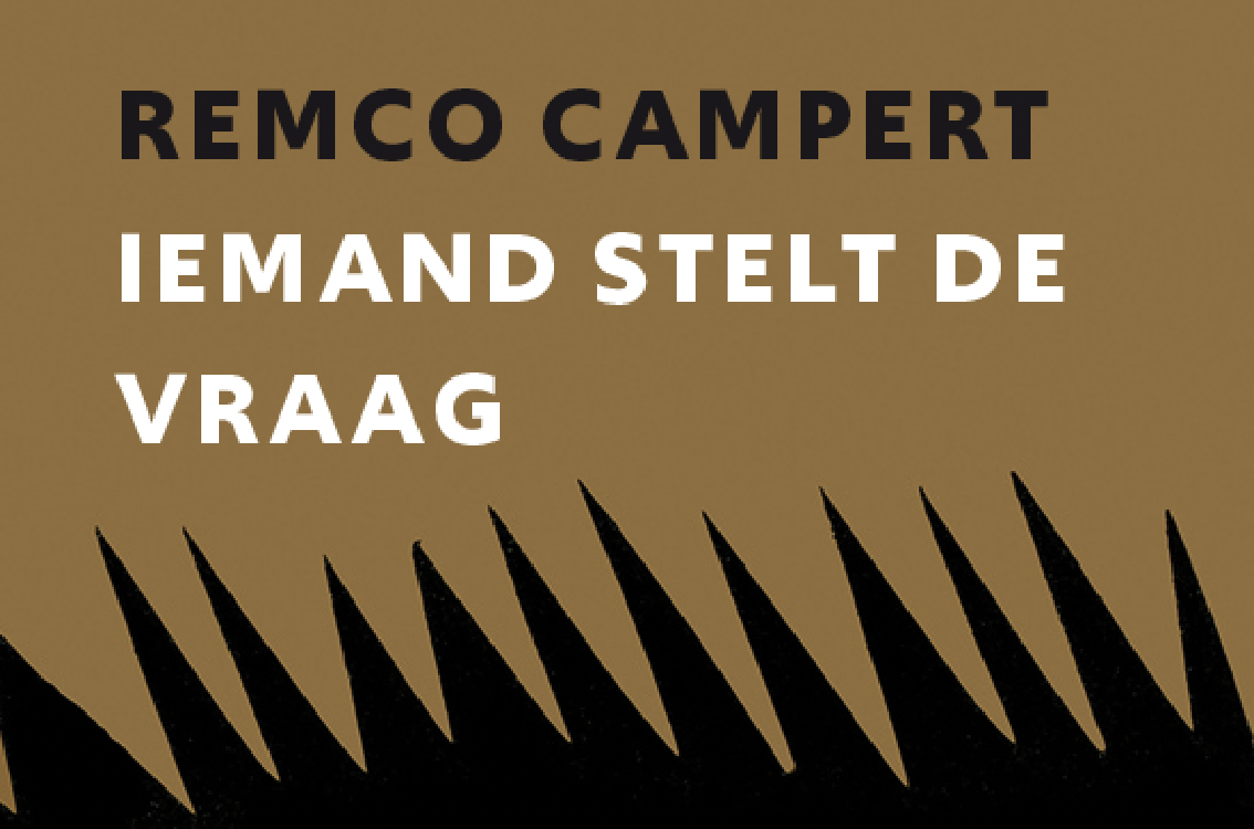 Omslag van Remco Campert – Iemand stelt de vraag, handgemaakt MatchBoox-miniatuurboek – MatchBoox productafbeelding