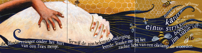 Inkijkpagina uit Ronald Giphart – De Blinde Reiziger, met tekst en originele illustraties (2)