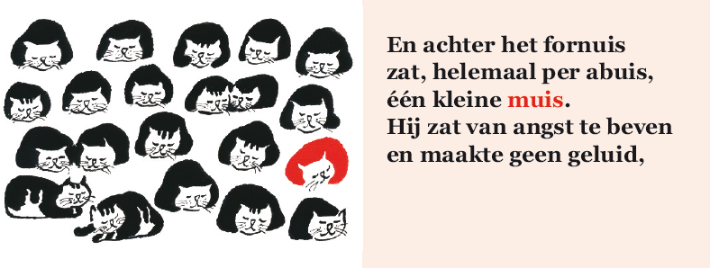 Inkijkpagina uit Annie M.G. Schmidt – Eenentwintig poezen, met tekst en originele illustraties – MatchBoox productafbeelding