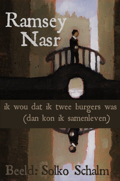 Omslag van Solko Schalm aquarellen – Ik wou dat ik twee burgers was, handgemaakt MatchBoox-miniatuurboek