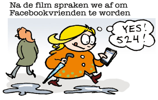 Inkijkpagina uit Stine Jensen – Echte vrienden, met tekst en originele illustraties – MatchBoox productafbeelding