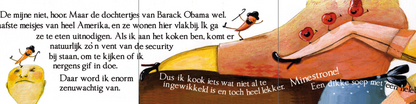 Inkijkpagina uit Sylvia Witteman – Minestrone, met tekst en originele illustraties