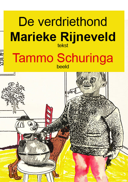 Omslag van Tammo Schuringa illustraties – De verdriethond, handgemaakt MatchBoox-miniatuurboek – MatchBoox productafbeelding