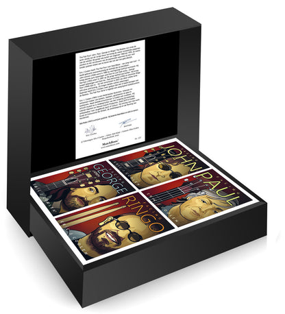The Fab Four Serie in een luxe zwarte MatchBoox-cassette
