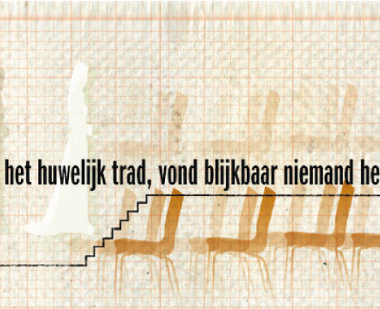 Inkijkpagina uit Ward Monné vormgeving – Alles voor niets, met tekst en originele illustraties (6) – MatchBoox productafbeelding