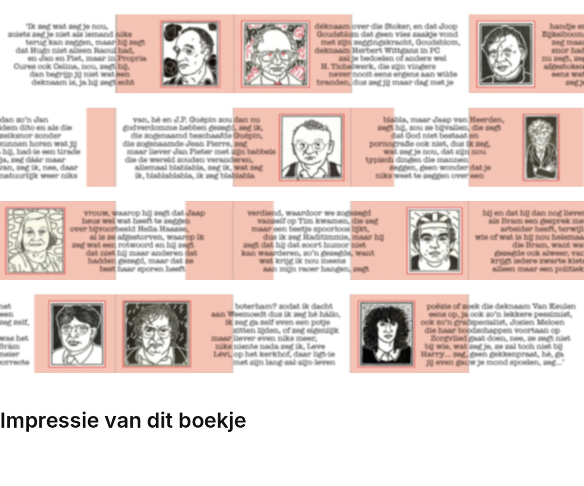 Impressie pagina’s miniatuurboekje Mensje van Keulen – Propria Cures – MatchBoox