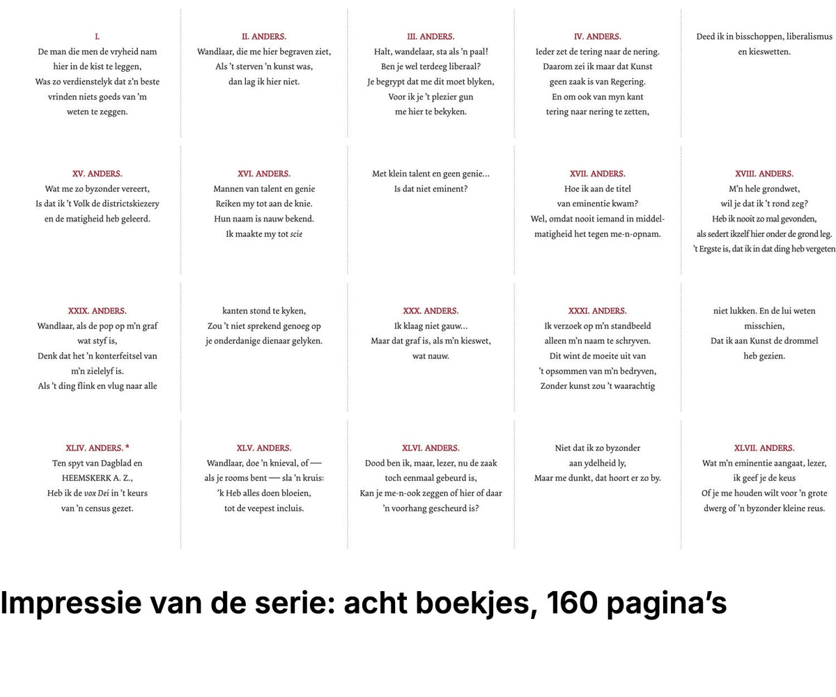 Impressie pagina’s bundel miniatuurboekjes Multatuli Serie – MatchBoox