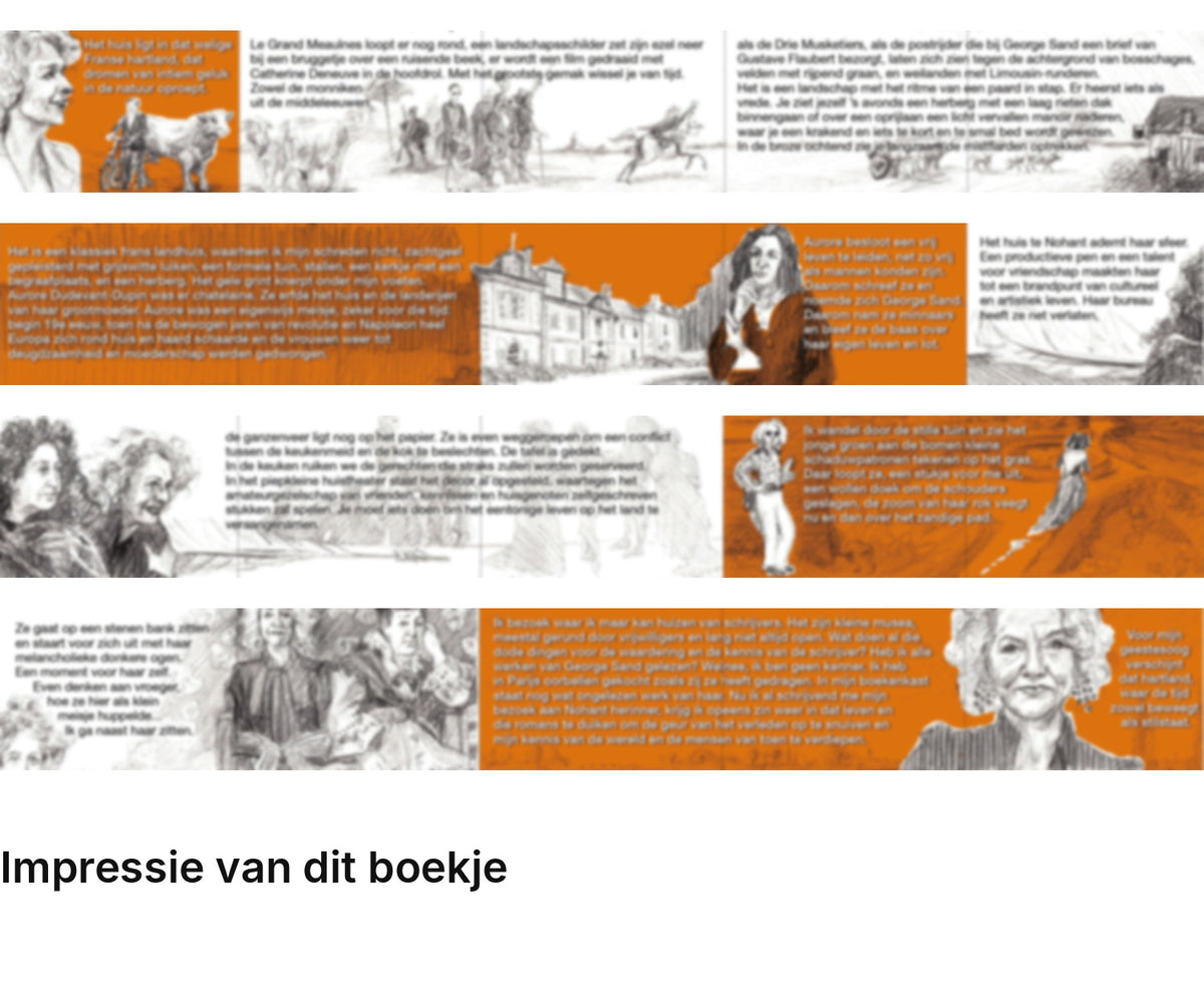 Impressie pagina’s miniatuurboekje Nelleke Noordervliet – Schrijver in Frankrijk – MatchBoox